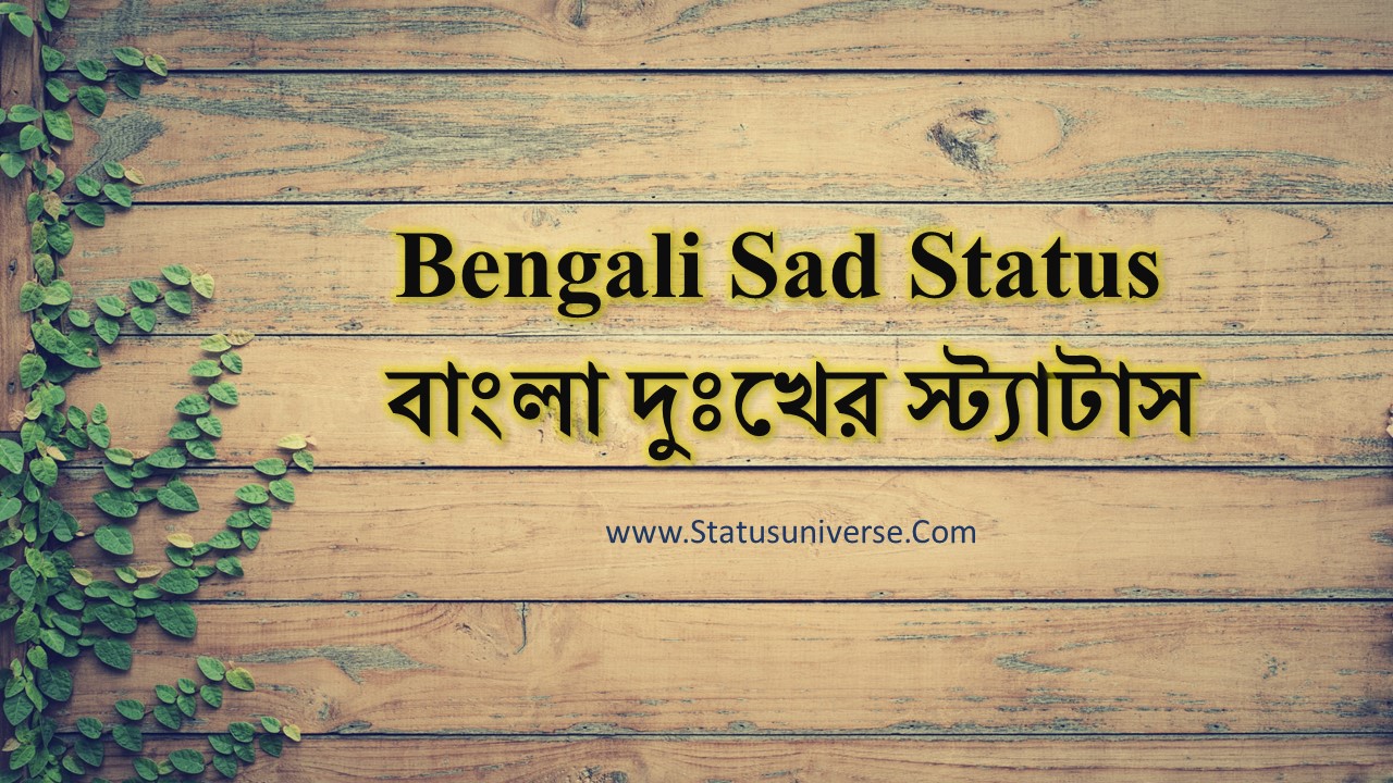 100+ Best Sad Status Bangla বাংলা দুঃখের স্ট্যাটাস Status Universe